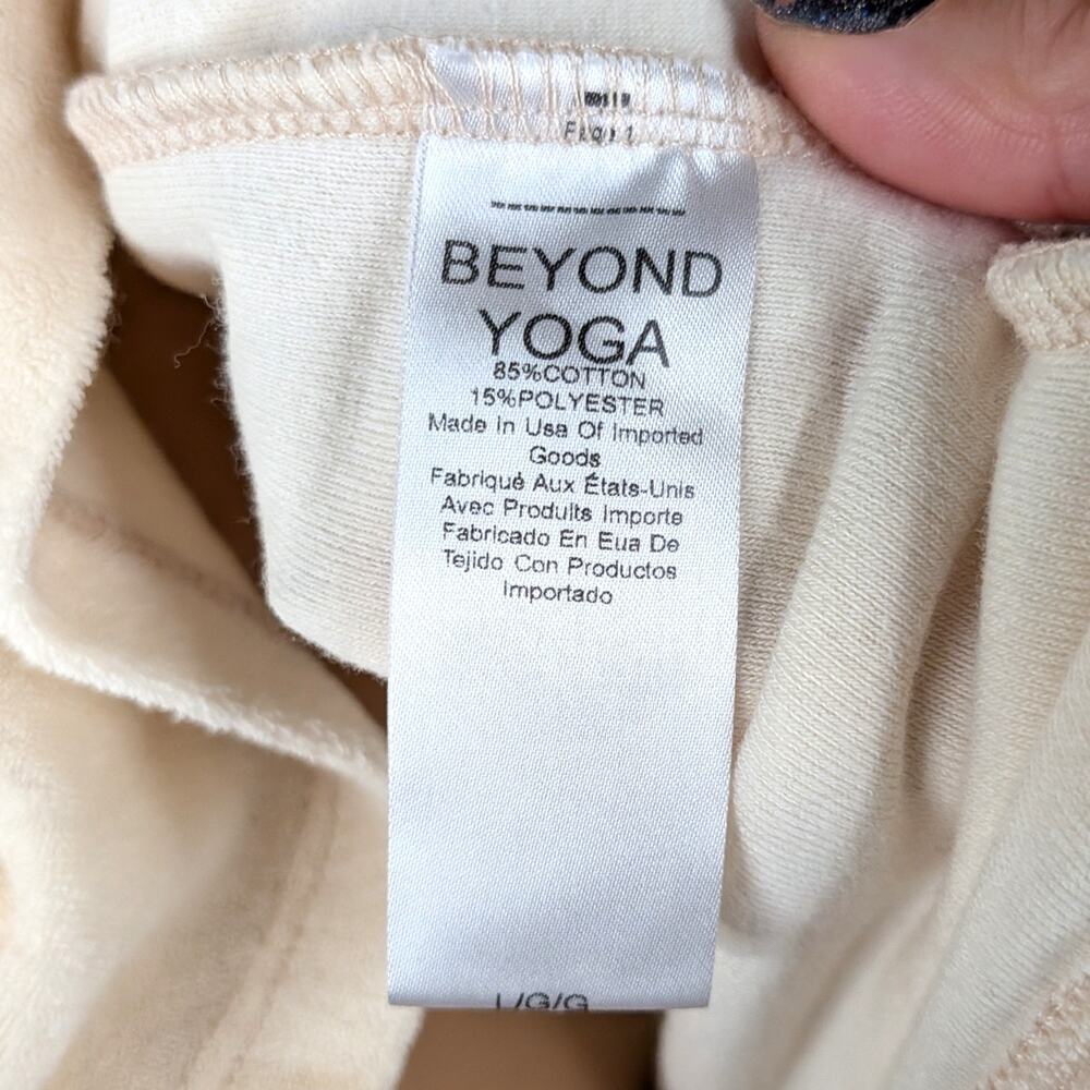 Beyond Yoga Out of Town Cream Terry Cloth Dress A Line Tenniscore Athleisure L - Picture 10 of 11